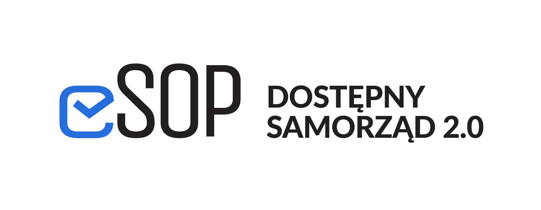 Logo e-SOP Dostępny samorząd 2.0
